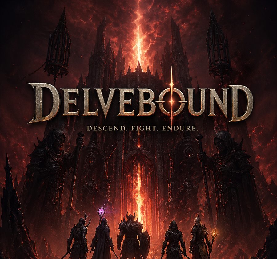 Delvebound — descend, fight, endure